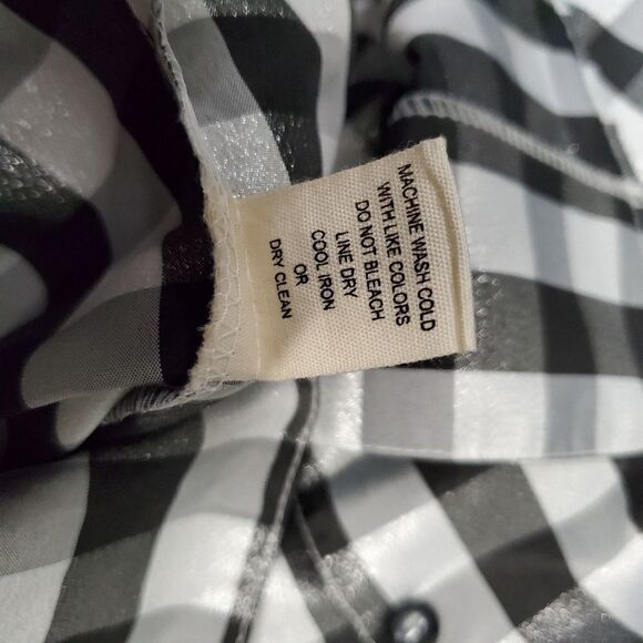Lavendar & honey  black and white plaid blouse - Picture 3 of 8